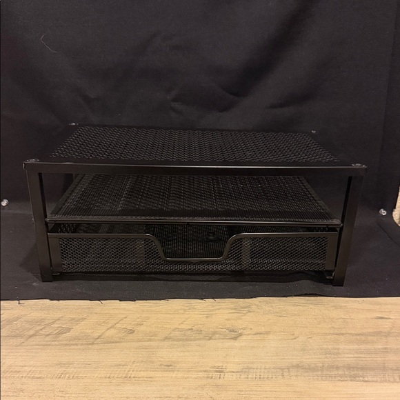 Other - Black Metal Mesh Organizer with Drawer